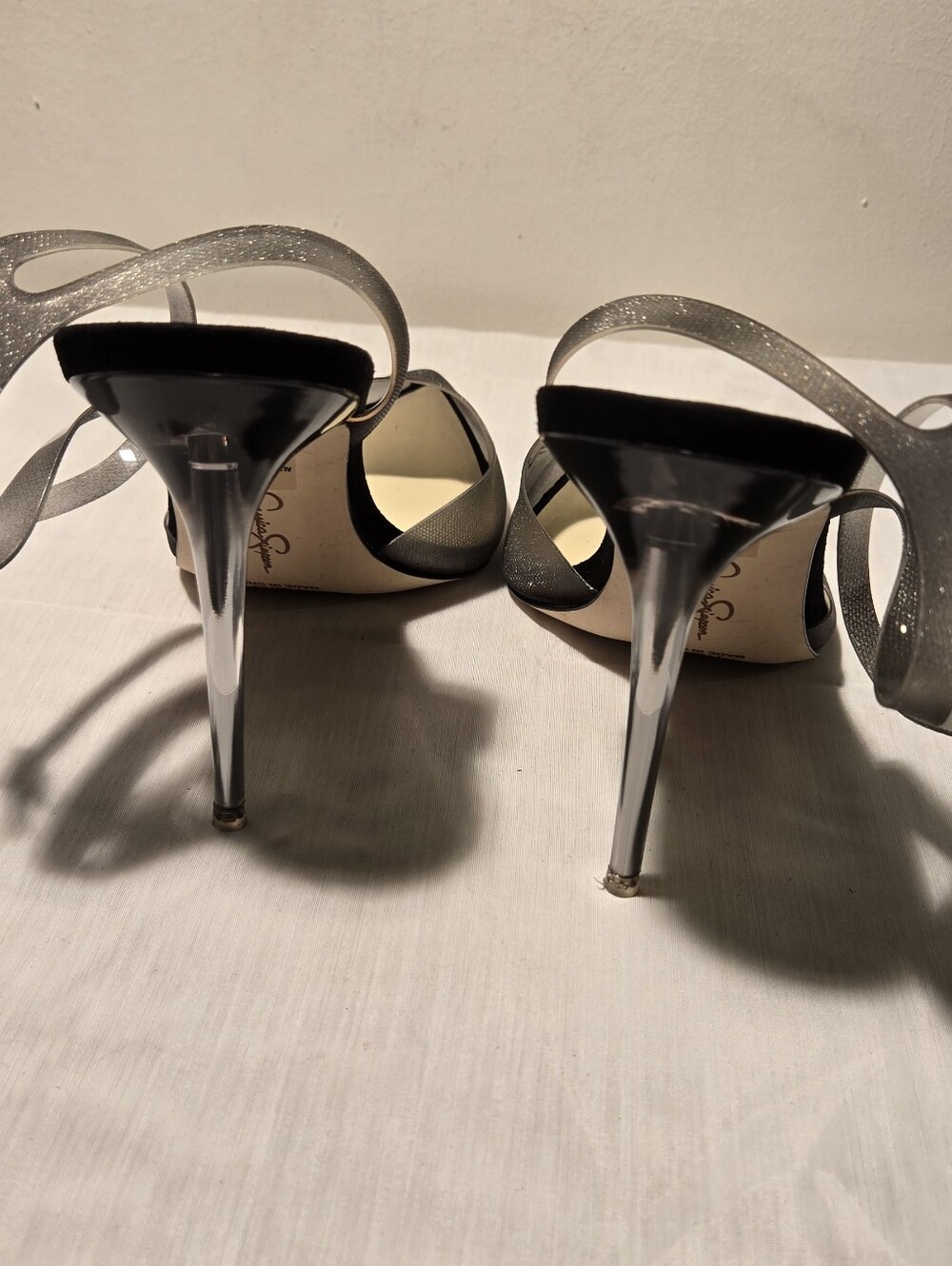 Jessica Simpson Silver Pointed-Toe Stiletto Heels - Picture 3 of 8